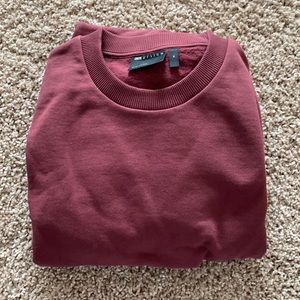 ASOS design burgundy crewneck